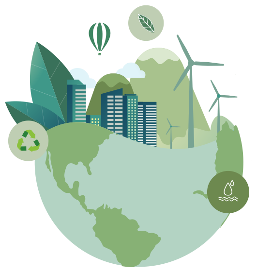 Illustration de la transition écologique et sociale